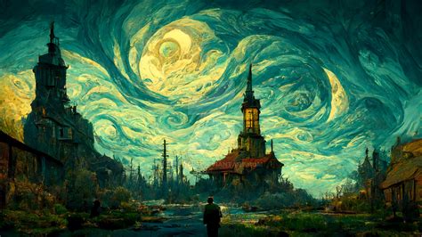 The Sky of Vincent Van Gogh (day20) by Dean-ART on DeviantArt