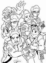 Ghostbusters Coloring Pages To Print  Free Printable sketch template