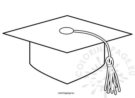 Graduation Cap Coloring Page Printable