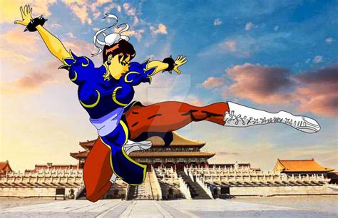 Chun Li's flying kick by njgp on DeviantArt