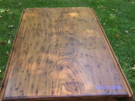 Hand Made Wormy Chestnut Drop Leaf Table by Short Mtn Wood Works | CustomMade.com