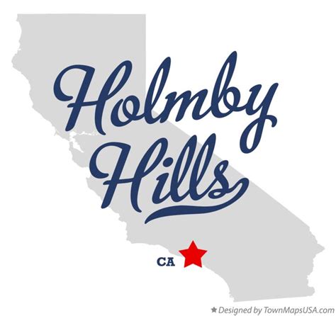 Map of Holmby Hills, CA, California