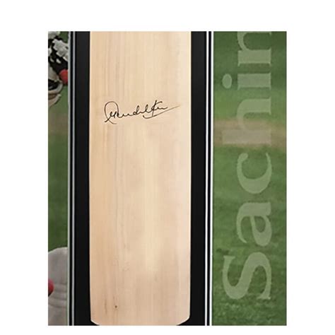 Sachin Tendulkar Signed MRF Cricket Bat Display - Elite Exclusives