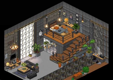 Modern Habbo Glass Home