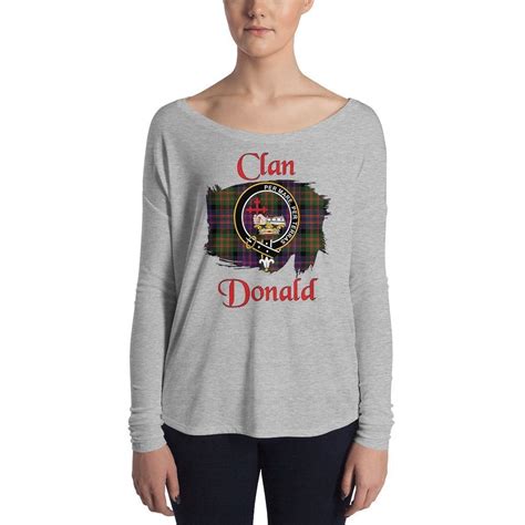 Clan Donald Tartan Ladies' Long Sleeve Tee