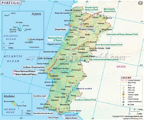 Mappa-Portogallo Portugal Country, Spain And Portugal, Tenerife, World ...