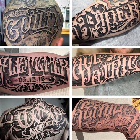 Scribomania: Sam Taylor’s Ornate Freehand Lettering | Tattoodo Chicano Tattoos Lettering, Tattoo ...