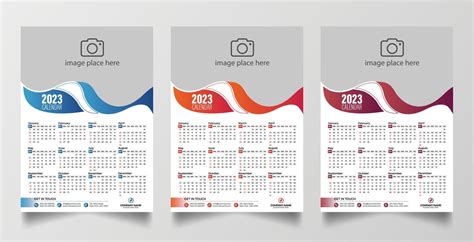 2023 Calendar design template 11476742 Vector Art at Vecteezy