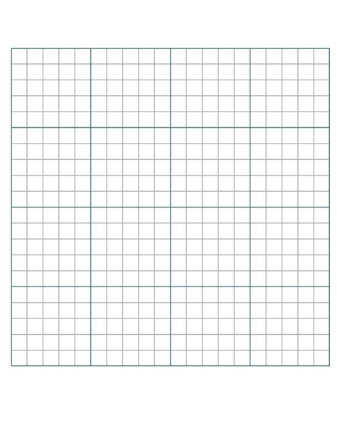 1 Inch Square Printable Graph Paper