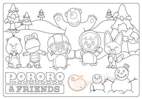 Detail Gambar Mewarnai Pororo Koleksi Nomer 3