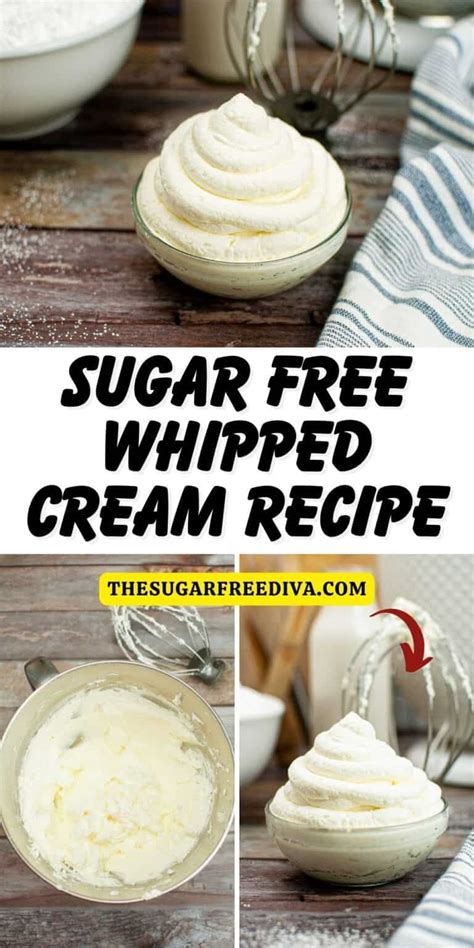 Sugar Free Whipped Cream - THE SUGAR FREE DIVA