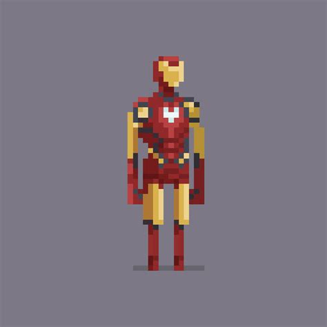 Iron Man Pixel Art: Tạo Hình Siêu Nhân Rực Rỡ [Nhấp Chuột Ngay]