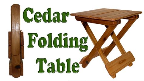 DIY Woodworking How To Make A Folding Table - YouTube