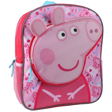 Peppa Pigs - Peppa Pigs Head 14 inch Backpack - Walmart.com - Walmart.com