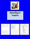 Animal Report Template Editable Teaching Resources | TPT