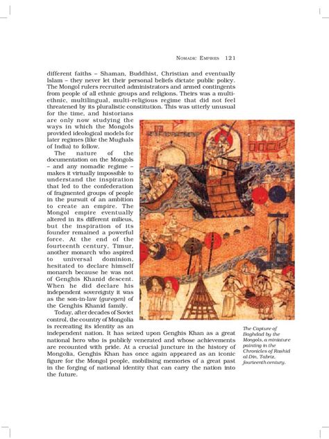 NCERT Book Class 11 History Chapter 5 Nomadic Empires | AglaSem Schools