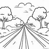 Blank Road Coloring Page 72084 57065 sketch template