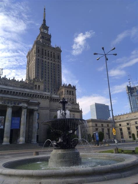 Palace of Culture and Science in Warsaw Stock Photo - Image of palace ...