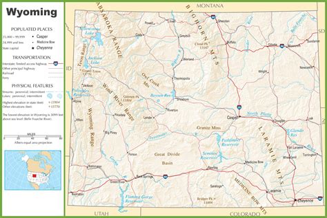 Wyoming In Us Map - London Top Attractions Map