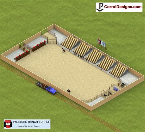 an aerial view of a horse stable with stalls