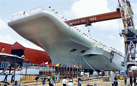 India aircraft carrier: New Delhi launches first home-built carrier ...