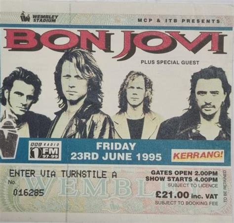 Bon Jovi These Days - World Tour + Ticket Stub UK Tour Programme TOUR ...