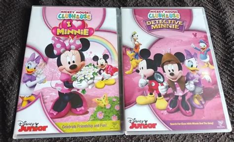 MICKEY MOUSE CLUBHOUSE - I Heart Minnie Dvd & Detective Minnie Dvd Disney Junior £3.19 - PicClick UK