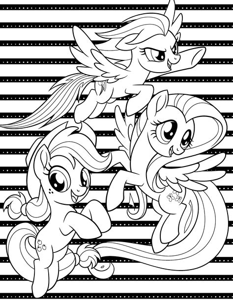 Collection of My Little Pony Movie Coloring Pages - Free Printable