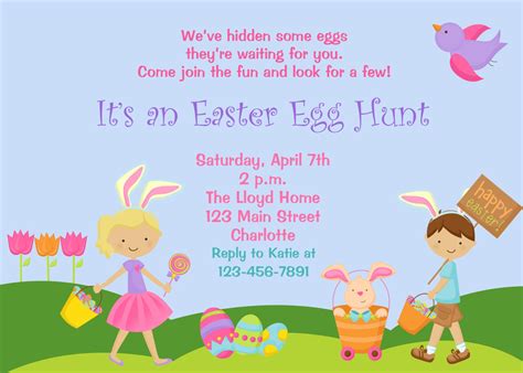 Easter Egg Hunt invitation Easter Egg Hunt You print or