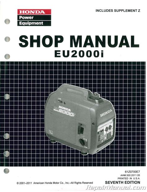 Honda Generator Eu2000i Manual