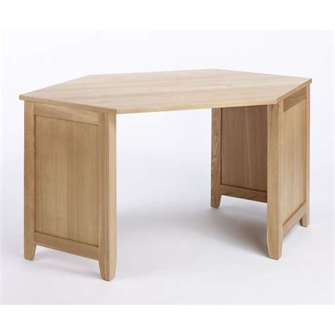 Sherwood Solid Oak Corner Computer Desk - Buy Online