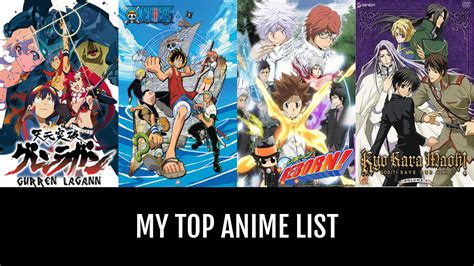 My Top Anime - by SharigO | Anime-Planet