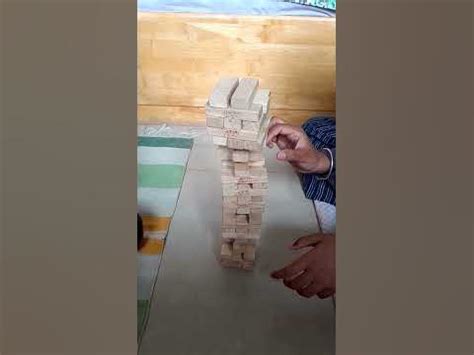 Jenga Tower's falling down!! Last stage of Jenga Tower - YouTube