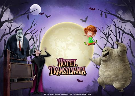 10+ Hotel Transylvania 4 Theme Birthday Invitation Templates | Hotel ...