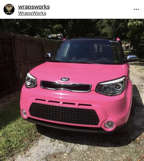 Pink car Wrap | Kia soul, Kia, Pink car