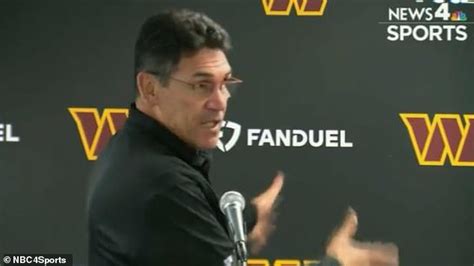 Washington Commanders coach Ron Rivera STORMS OUT of postgame presser ...