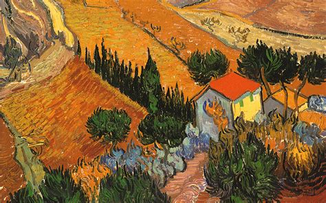 Painting of Vincent Van Gogh - Landscape wallpapers and images - wallpapers, pictures, photos