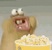 Cartoon Eating Popcorn GIFs | Tenor