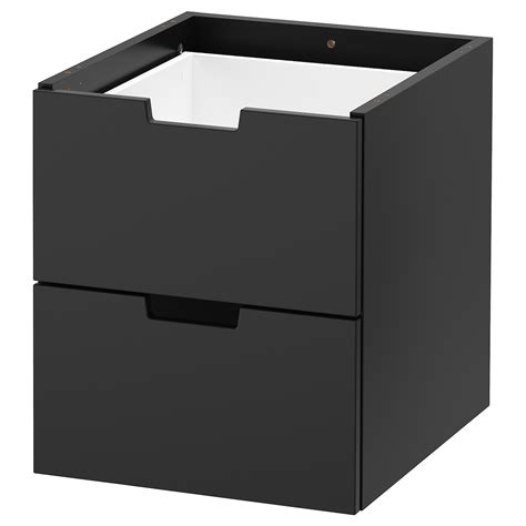 NORDLI anthracite, Modular chest of 2 drawers, 40x45 cm - IKEA