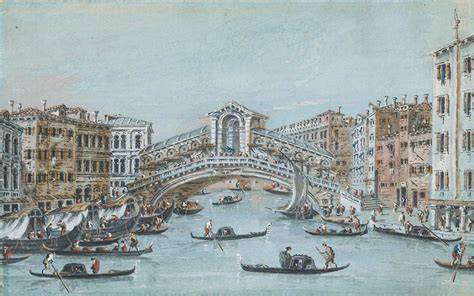 The Rialto Bridge by - Artvee