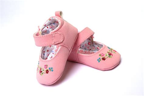 Pink shoes for baby stock photo. Image of color, flower - 5297108