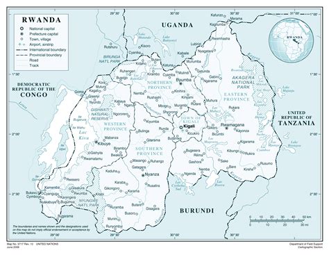 Detailed Map Of Rwanda