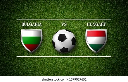 Football Match Schedule Bulgaria Vs Hungary Stock Illustration 1579027651