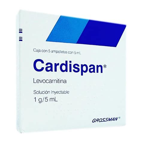 Cardispan solución inyectable 5 pzas de 5 ml c/u | Walmart