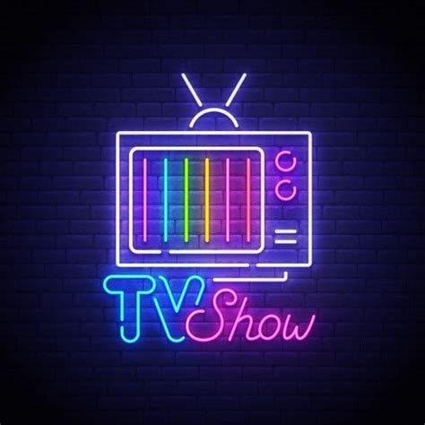 Premium Vector | TV Show neon sign | Fond d'ecran pastel, Comment prendre des notes, Néon