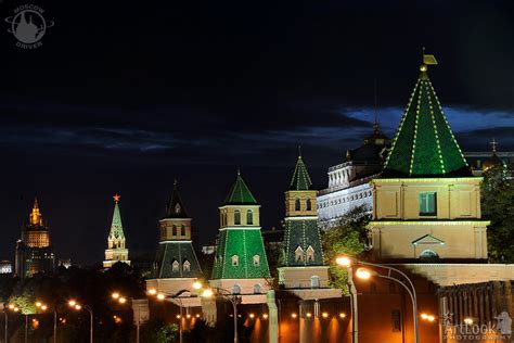 Moscow Kremlin Towers at Night - ArtLook Photography