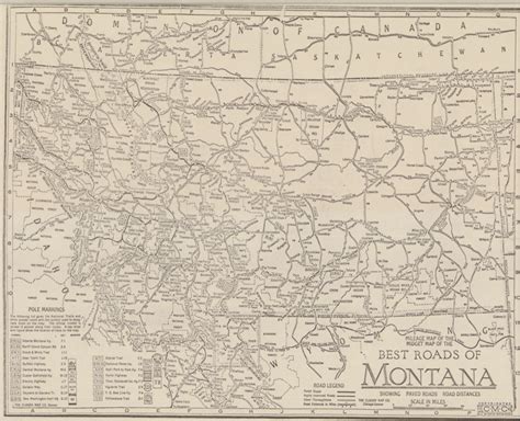 Montana Road Map - Discovering Montana