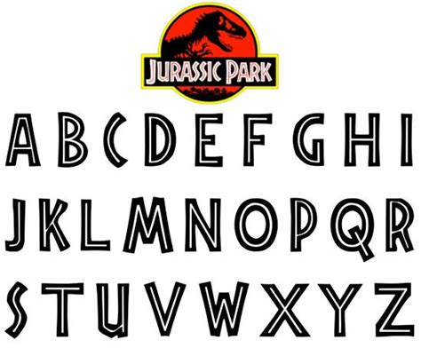 Jurassic Park Font SVG File - Etsy