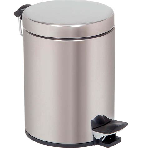 Stainless steel waste bin - 5L | 11103 - Inmoclinc - foot-operated