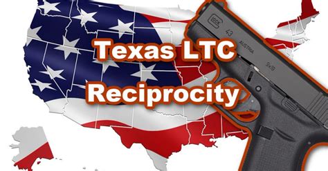 Texas LTC Reciprocity Map - Carry In 37 Other States